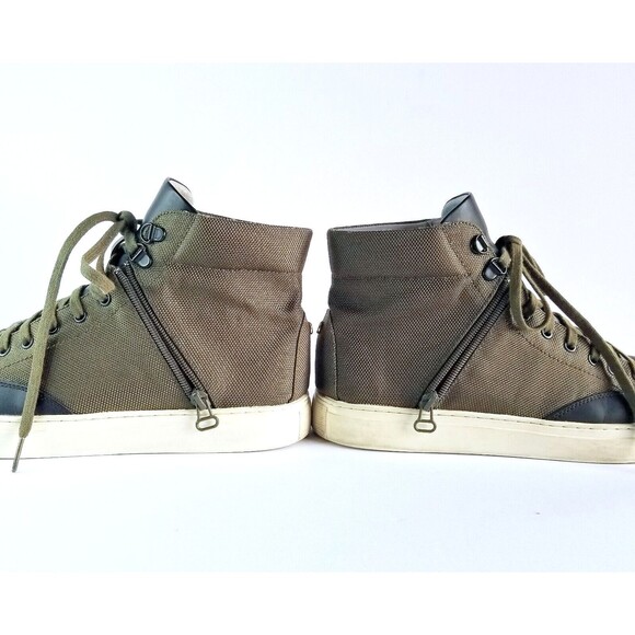 TCG Bomber Jacket Green Canvas Mid Top Zipper Lifestyle Sneakers Shoes Sz 44 11 - Picture 9 of 16